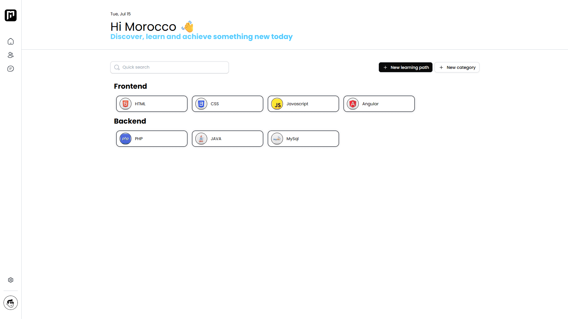 Personalized Learning Dashboard